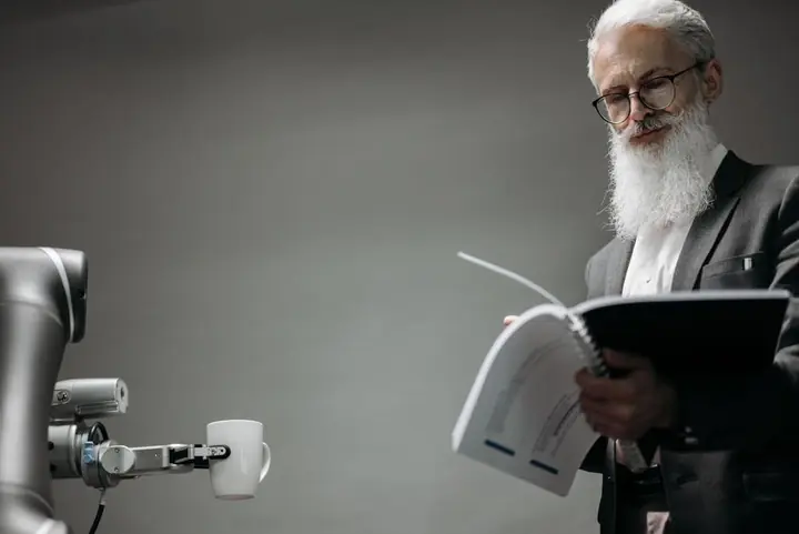 person learning artificial intelligence