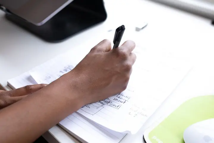 entrepreneur writing business plan