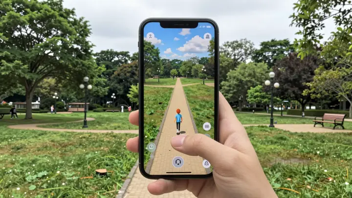 AR mobile game park
