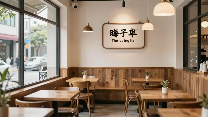 small bistro interior