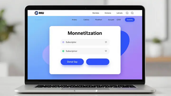 Платформа монетизации контента через подписки и донаты