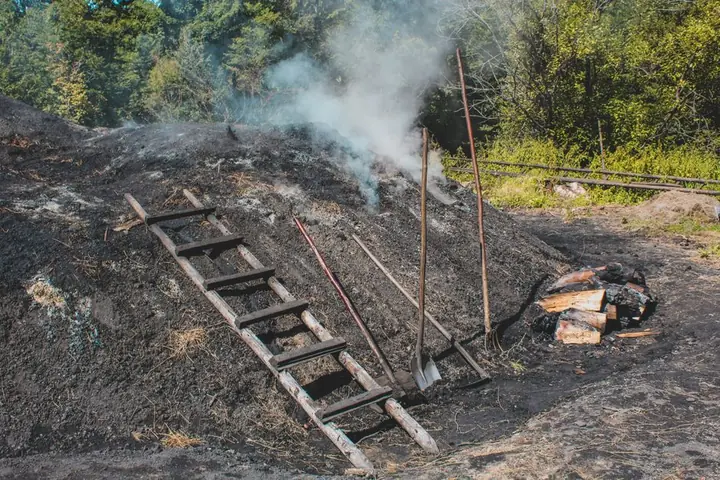 charcoal production pyrolysis kiln