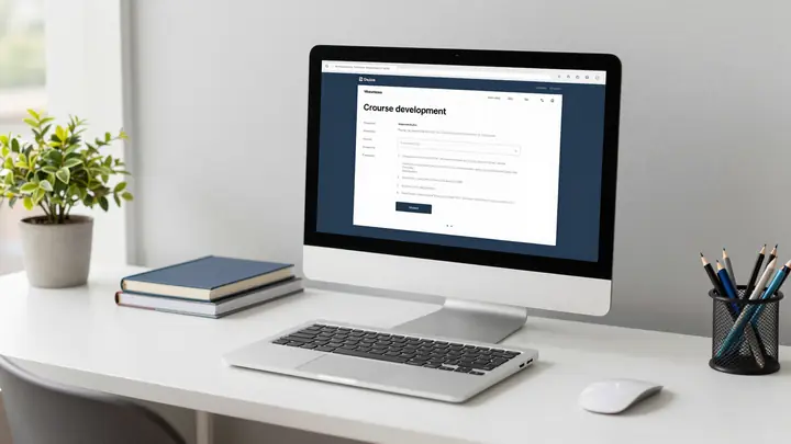 online course development workspace