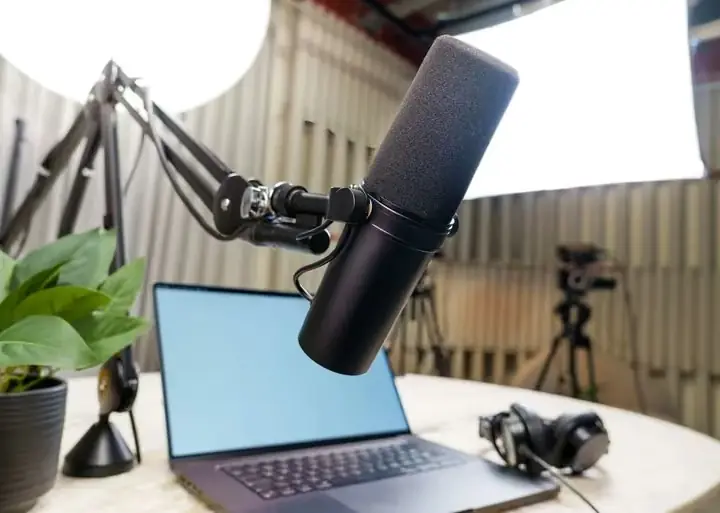 video podcast recording setup
