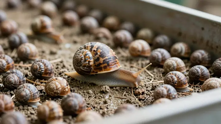 snail farm breeding